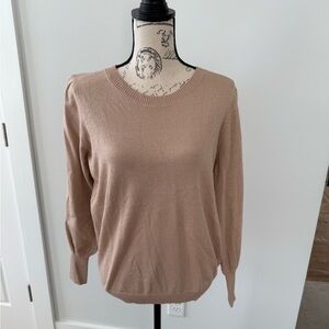 NWT Gibsonlook Champagne Shimmer Sweater